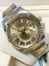 Sky Dweller Two Tone Rolex Champagne Dial 42MM Yellow Gold Oyster Men's Watch 326933 - Image 7
