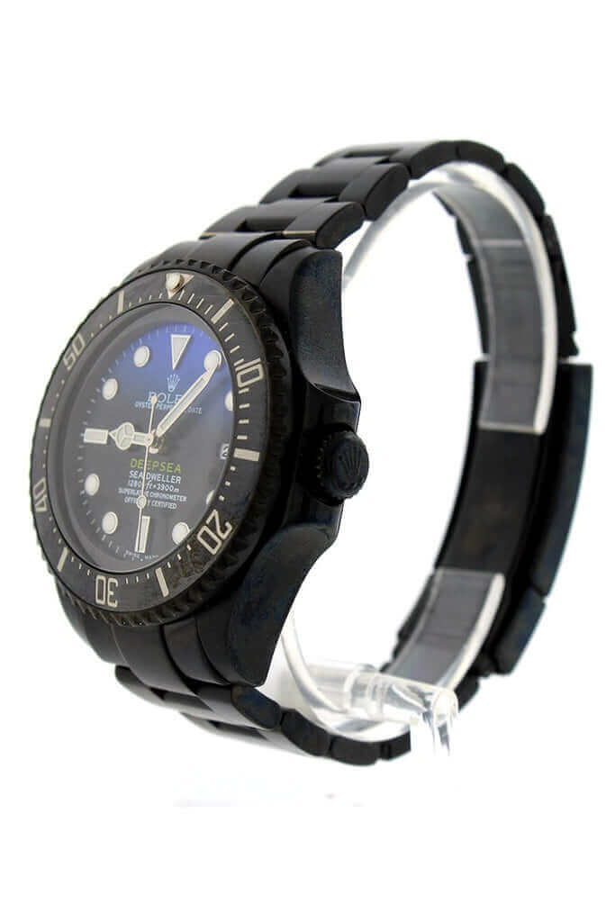 Rolex Sea Dweller Deepsea Blue and Black Dial Stainless Steel Black Boc Coating Oyster Automatic Men’s Watch 116660 - Image 8