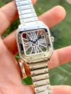 Santos De Cartier Skeleton Dial 40MM Stainless Steel Men's Watch WHSA0015 - Image 5