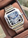 Santos De Cartier Skeleton Dial 40MM Stainless Steel Men's Watch WHSA0015 - Image 4