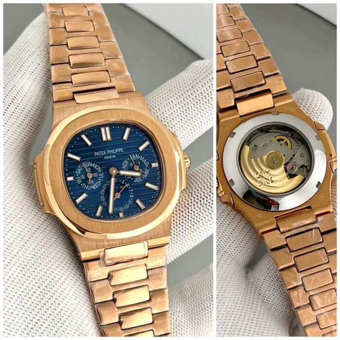 patek philippe Blue Gold | Nautilus Rose Gold | Men's Automatic Blue Dial Watch
