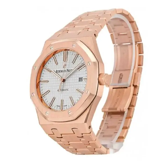 AP 41MM Rose Gold | Royal Oak Automatic Silver Dial | Men’s Watch 15400OROO1220OR02 - Image 2