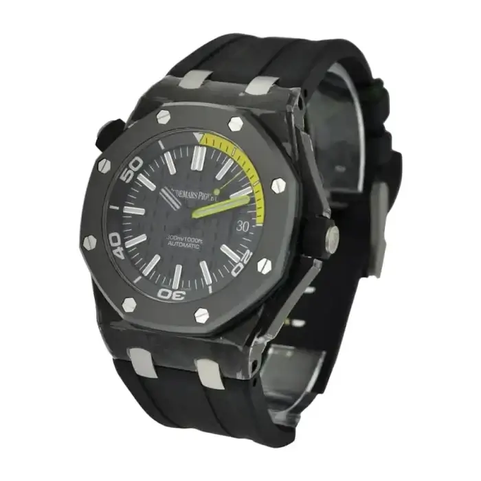 AP Royal Oak Offshore On Wrist | 42MM Black Dial & Strap Watch. - Image 2