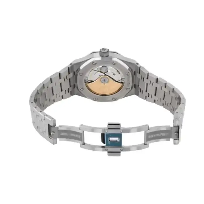Audemars Piguet Royal Oak With Diamonds Bezel 41mm Steel Blue Dial Wrist Men's watch - Image 5