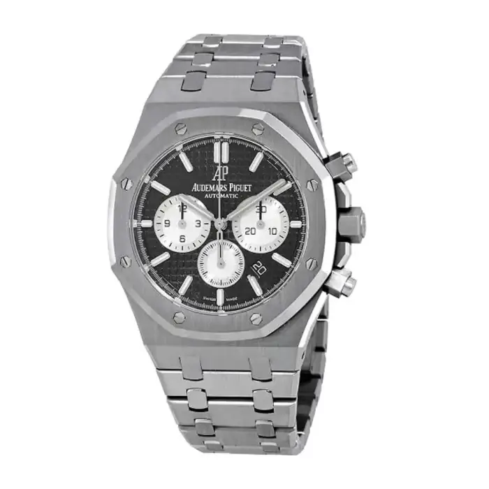 Audemar Piguet Royal Oak Black Dial Chronograph 41MM Stainless Steel Watch 26320ST - Image 2