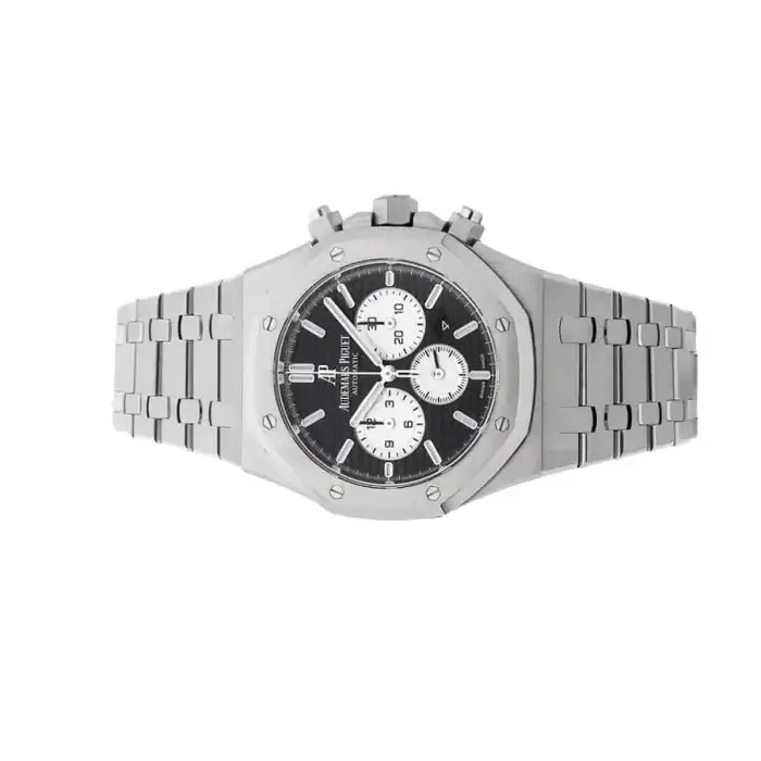 Audemar Piguet Royal Oak Black Dial Chronograph 41MM Stainless Steel Watch 26320ST - Image 4
