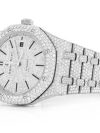 ICED OUT WATCH REPLICA Iced Out Audemars Piguet ROYAL OAK 41MM STAINLESS STEEL FULL VVS MOISSANITE - Image 2
