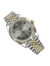 Rolex Datejust Slate Green Roman Number Yellow Gold Jubilee Replica Watch - Image 3