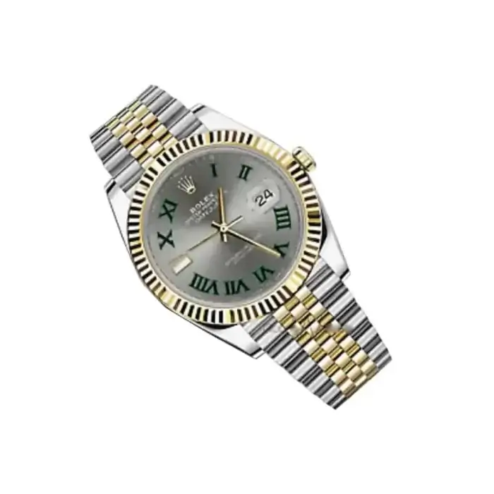 Rolex Datejust 41 Slate Dial Jubilee Roman Numerals Replica Watch - Image 2