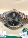 Rolex Datejust 41 Slate Dial Jubilee Roman Numerals Replica Watch - Image 7