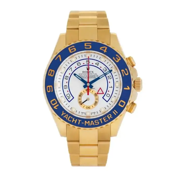 Rolex Yacht Master II Gold 18k Yellow 116688 Men's 44mm White Ceramic Bezel