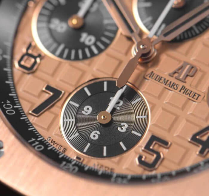 AP Royal Oak Offshore Rose Gold Chronograph 42MM Dial Watch 26470 - Image 7