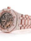 MOISSANITE Iced Out Audemars Piguet SKELETON 41MM WATCH ROSE GOLD FULL ICED 24.00CT - Image 2