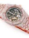 MOISSANITE Iced Out Audemars Piguet SKELETON 41MM WATCH ROSE GOLD FULL ICED 24.00CT - Image 4