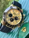 Rolex Daytona Yellow Gold Champagne Dial Black Index Ceramic Bezel Oysterflex Rubber Bracelet 116518LN - Image 4