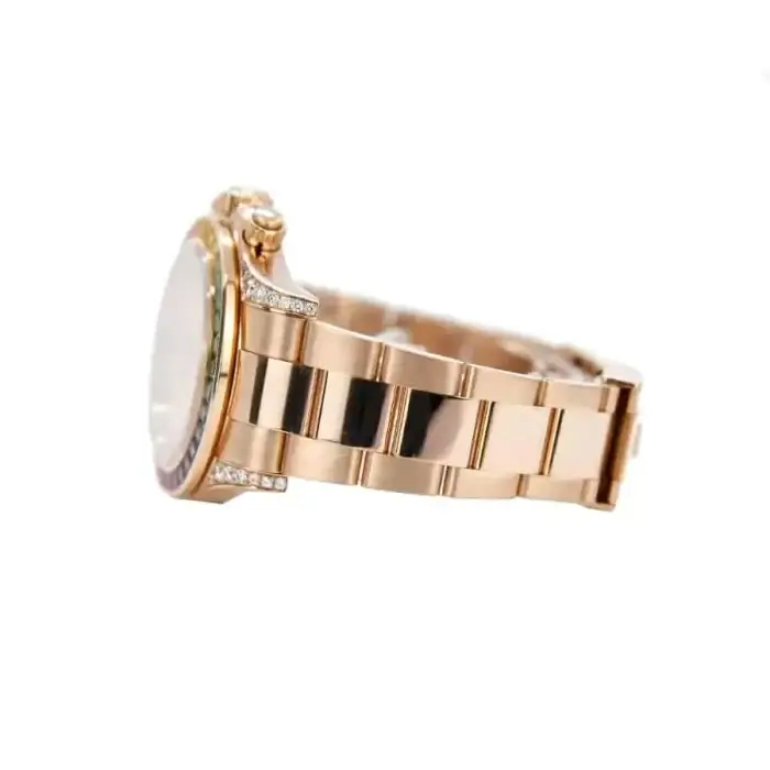 Rolex Daytona Baguette Diamond Bezel Rainbow Colored Cosmograph Rose Gold Oyster Men’s Watch 116505 - Image 5