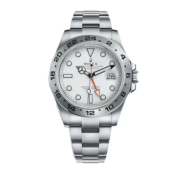 Rolex Explorer II White Dial 42mm "Steve McQueen" GMT Stainless Steel Oyster Bracelet 216570