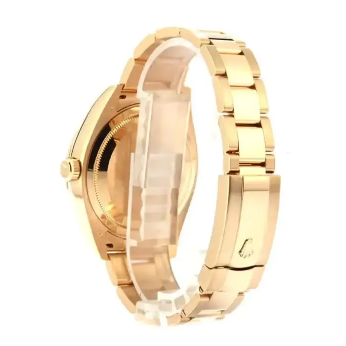 Rolex Sky-Dweller Black Dial Yellow Gold 42MM Fluted Bezel Oyster Bracelet 326938 - Image 3