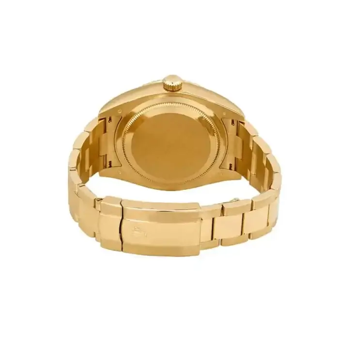 Rolex Sky-Dweller Black Dial Yellow Gold 42MM Fluted Bezel Oyster Bracelet 326938 - Image 4