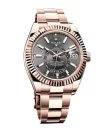 Rolex Sky Dweller Rose Gold 42MM Dark Rhodium Index Dial Fluted Bezel Oyster Bracelet 326935 - Image 3