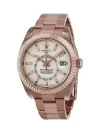 Rolex Sky Dweller Steel Rose Gold White Index Dial Fluted Bezel Oyster Bracelet 326935 - Image 3