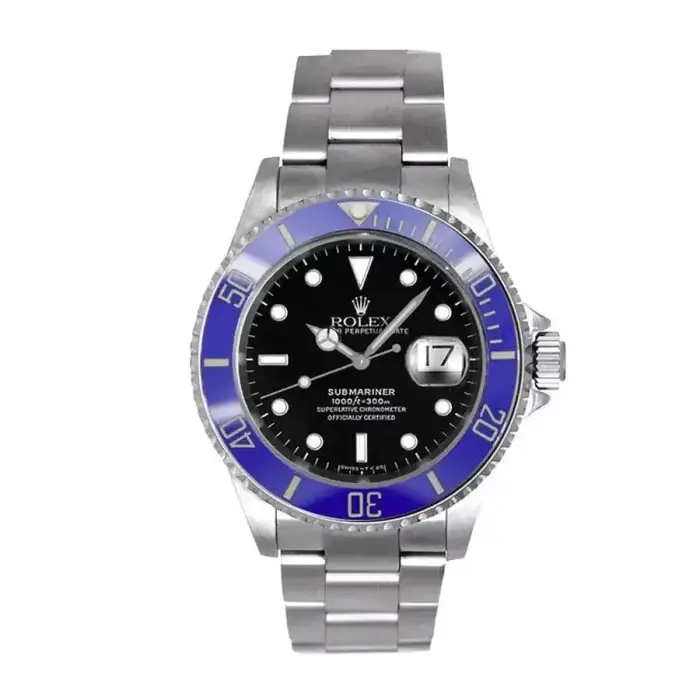 Rolex with Blue Face Submariner Date White Gold Black 40mm Dial & Ceramic Bezel Oyster Bracelet 126619LB