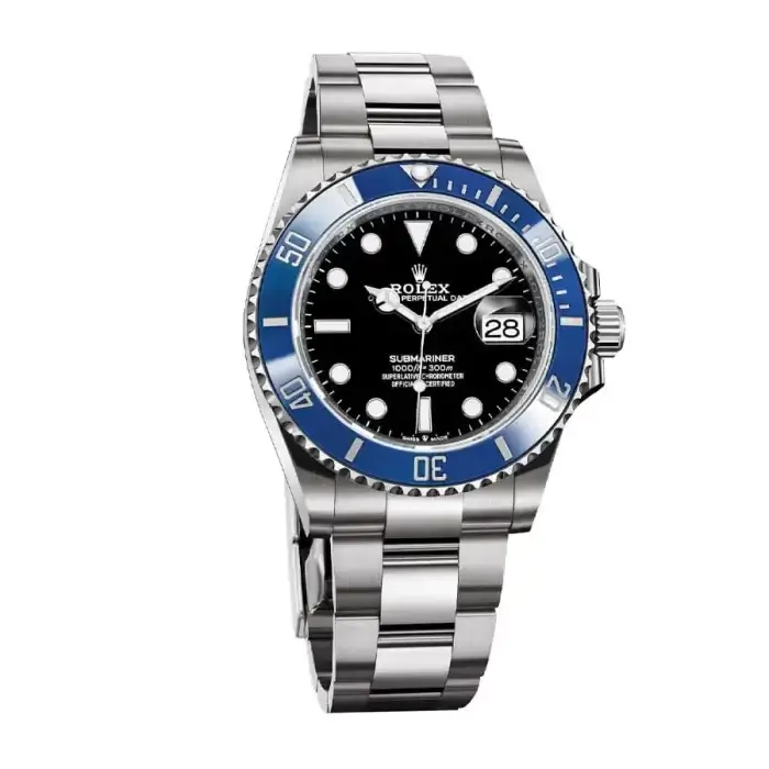 Rolex with Blue Face Submariner Date White Gold Black 40mm Dial & Ceramic Bezel Oyster Bracelet 126619LB - Image 2