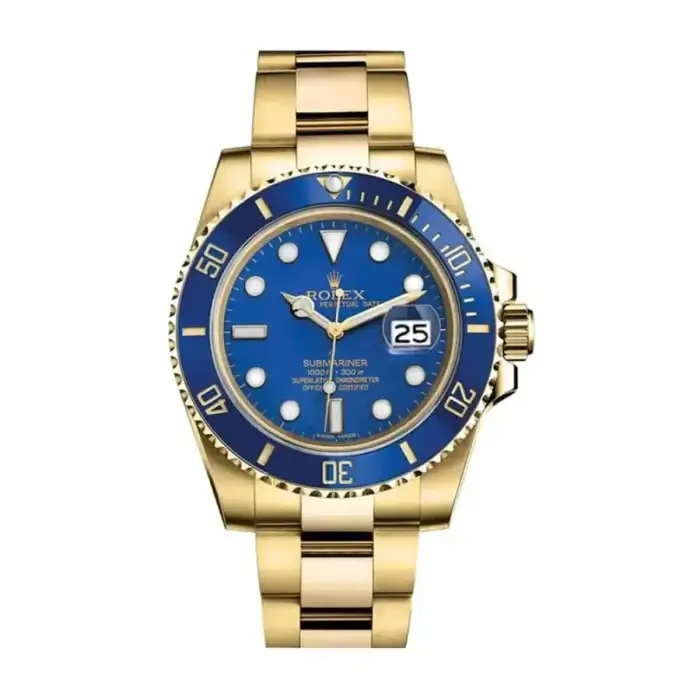 Rolex Submariner Gold Blue Date 40mm Dial & Ceramic Bezel Oyster Bracelet 116618LB