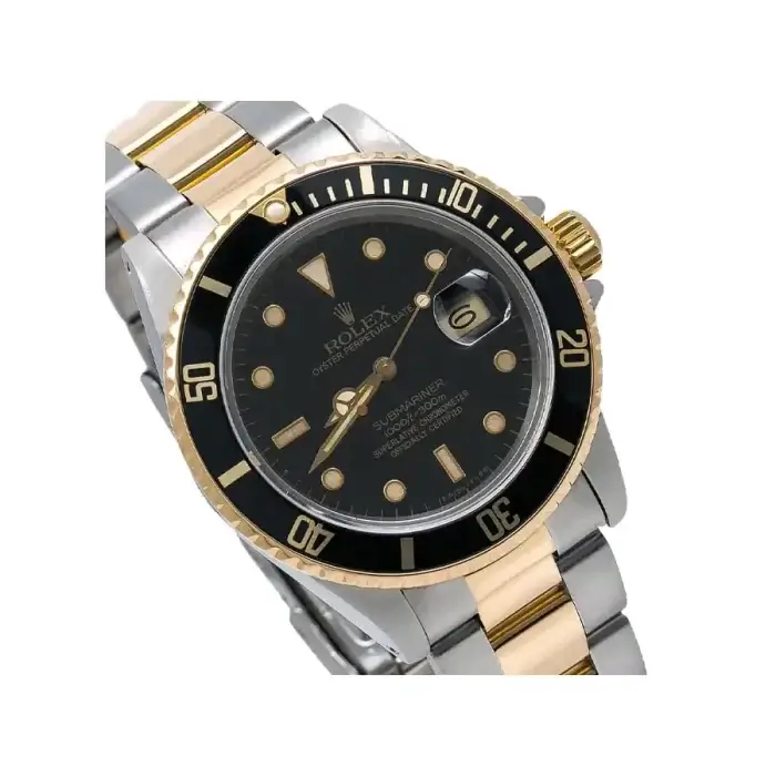 Rolex Submariner Gold and Black Dial 40MM Date Steel & Ceramic Bezel Oyster Bracelet 116613LN - Image 2