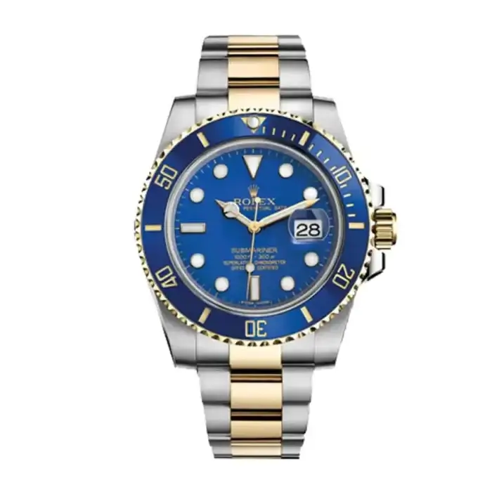 Rolex Submariner Gold Blue Dial 41mm Date Yellow Gold/Steel Ceramic Bezel Oyster Bracelet 126613LB