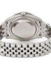 ROLEX DATEJUST 36MM SILVER AUTOMATIC STAINLESS STEEL FULL ICED MOISSANITE WATCH 17.00CT - Image 4