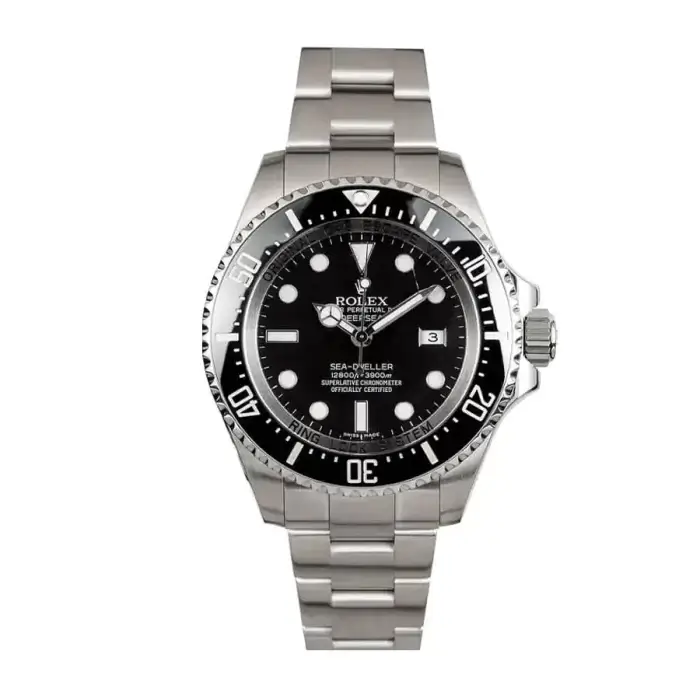 Rolex Sea Dweller Black Dial Deepsea 44 Stainless Steel Men's Watch 116660