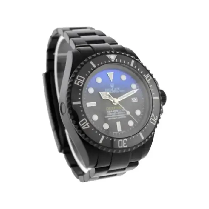 Rolex Sea Dweller Deepsea Blue and Black Dial Stainless Steel Black Boc Coating Oyster Automatic Men’s Watch 116660 - Image 3