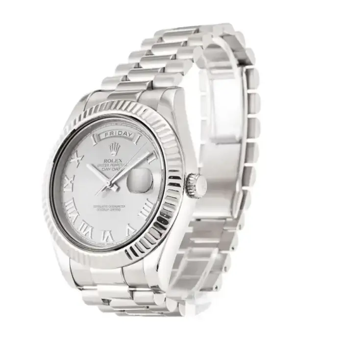 Rolex Day-Date President White gold Roman Dial 41mm Watch 218239 - Image 7