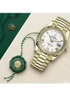 Day Date Yellow Gold Rolex Replica Watch - Image 4