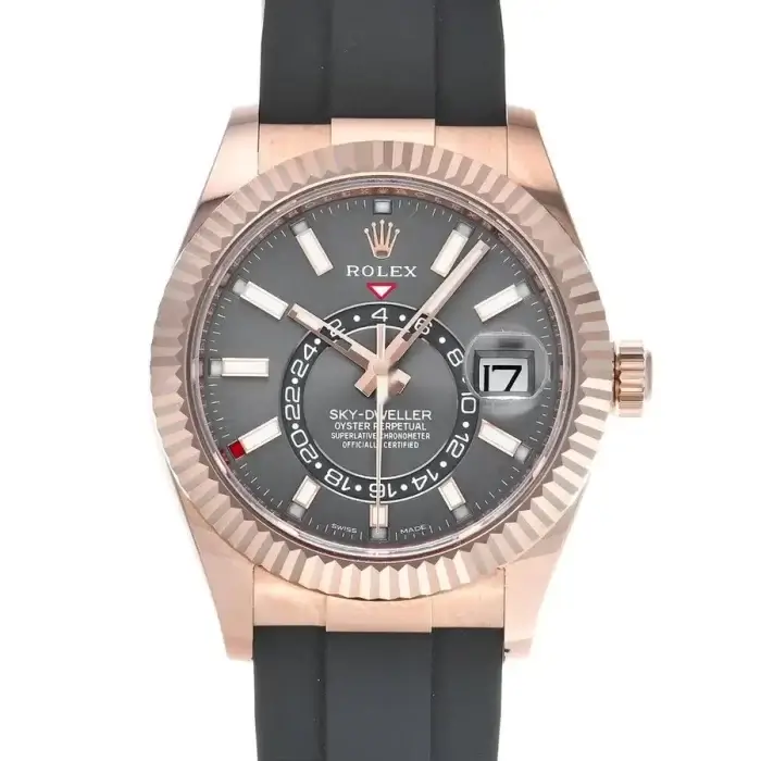 Rolex sky-Dweller Automatic Rose Gold with a Black Dial Men's Watch 326235