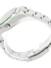 Rolex Milgauss Green Crystal Stainless Steel Black Dial Smooth Bezel Oyster Bracelet 116400GV - Image 3