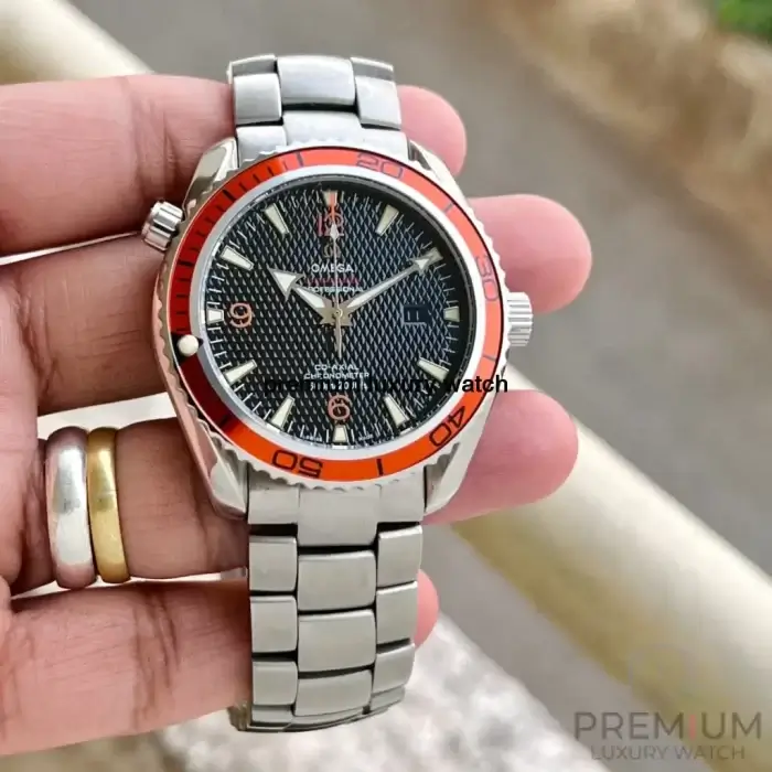 Omega seamaster orange planet ocean 600M 42mm Men’s Wrist Watch - Image 3