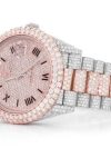 ICED OUT ROLEX FOR SALE DAY-DATE 40MM AUTOMATIC WATCH TWO TONE MOISSANITE 23.43ctw - Image 2