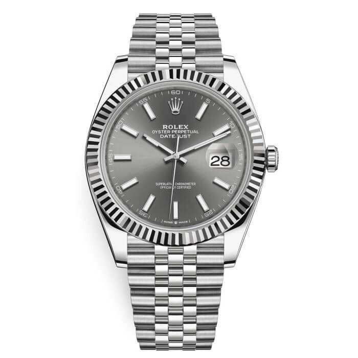 Rolex Datejust 41 Rhodium Jubilee Replica Men's Watch