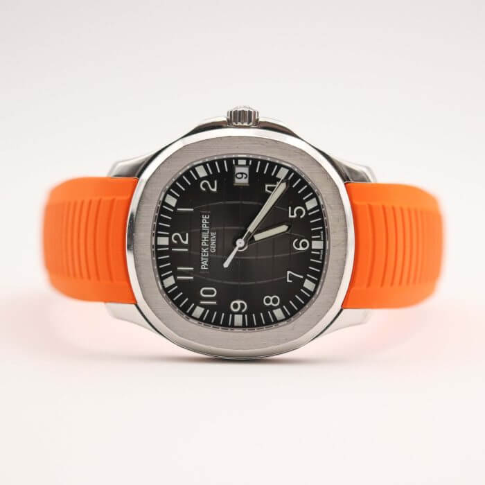 Patek Philippe Aquanaut 40MM Black Embossed Date Stainless Steel with Rubber Strap - Image 6