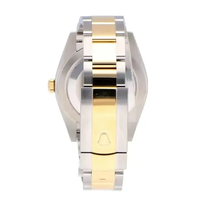 Rolex Datejust 41 Black Dial Diamond Yellow Gold Replica - Image 4
