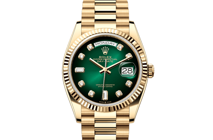 Rolex Day-Date 41mm Replica, Green Dial, President Bracelet