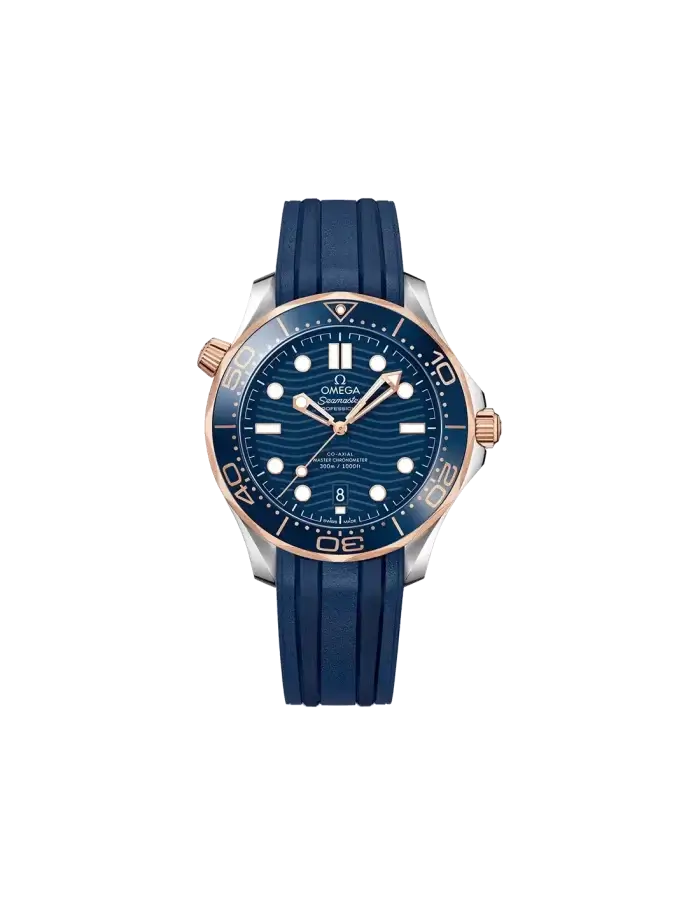 Omega seamaster blue rubber strap 300M Co‑Axial Master Chronometer 42 Mm Automatic Men’s Watch - Image 2