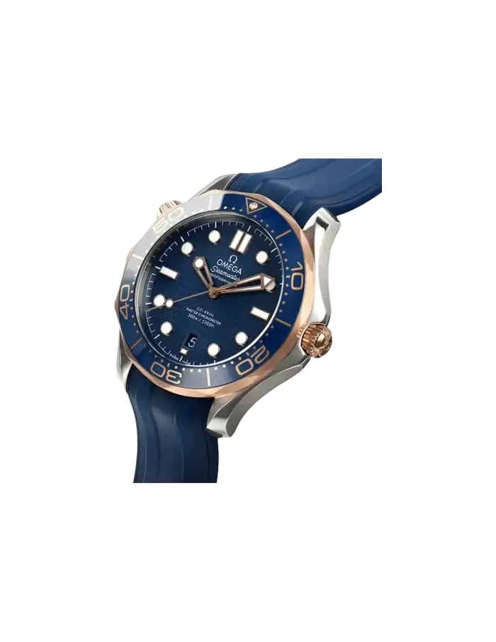 Omega seamaster blue rubber strap 300M Co‑Axial Master Chronometer 42 Mm Automatic Men’s Watch - Image 3
