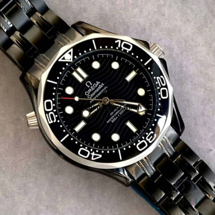 Omega Seamaster 300m Black Co-Axial Master Chronometer 42mm Black Dial & Black Belt Men’s Watch - Image 2