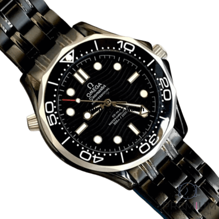 Omega Seamaster 300m Black Co-Axial Master Chronometer 42mm Black Dial & Black Belt Men’s Watch