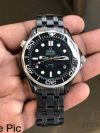 Omega Seamaster 300m Black Co-Axial Master Chronometer 42mm Black Dial & Black Belt Men’s Watch - Image 5