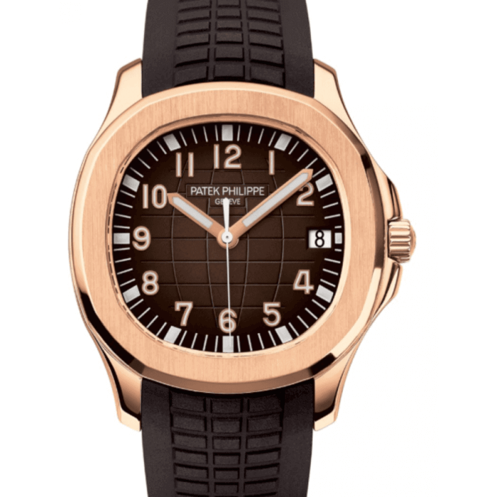 Patek Philippe Aquanaut Rose Gold Date Sweep 40.8mm Brown Dial Brown Composite Rubber Strap 5167R-001 - Image 3