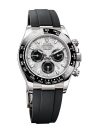 Rolex daytona white gold meteorite dial Cosmograph Daytona 40 Watch Black Index Dial Black Oysterflex Strap Watch 116519LN - Image 2